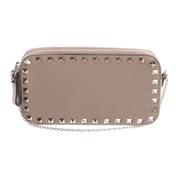 Evening Bag, in Light Pink, Leather, Valentino