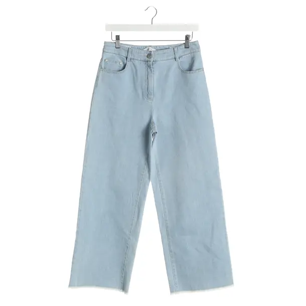 Straight Fit Jeans, in Light Blue, Cotton, Peserico