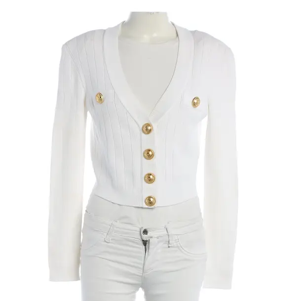 Jumper, in White, Viscose, Balmain