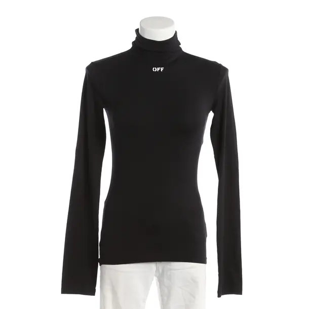 Blouse, in Black, Polyimide, Off-White
