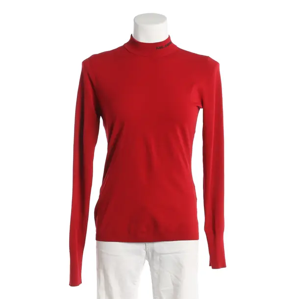 Maglione, in Rosso, Viscosa, Karl Lagerfeld