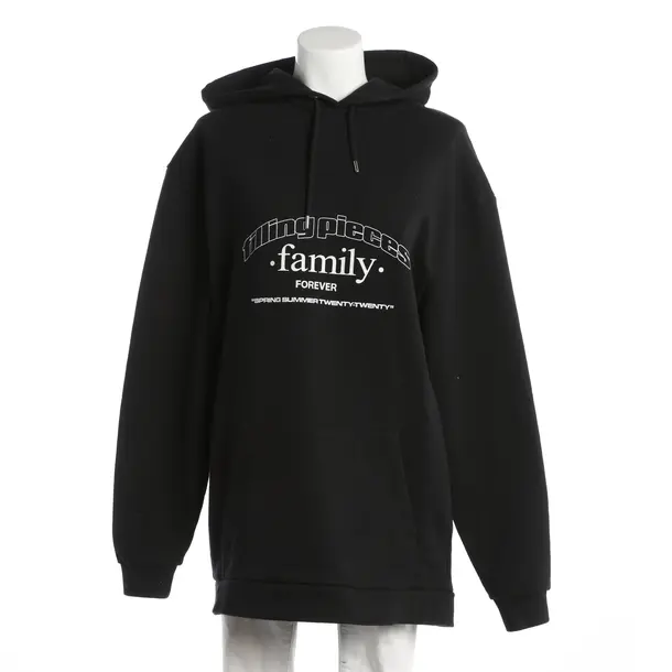 Hoodie, in Black, Cotton, Filling Pieces