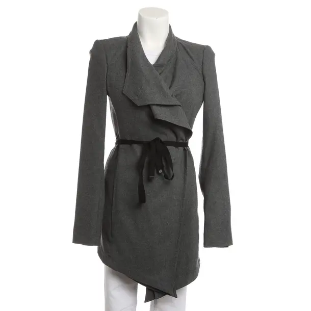 Summer Coat, in Gray, Cotton, Drykorn
