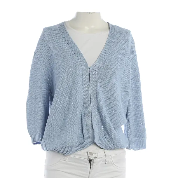 Strickjacke, in Blau, Leinen, Hemisphere