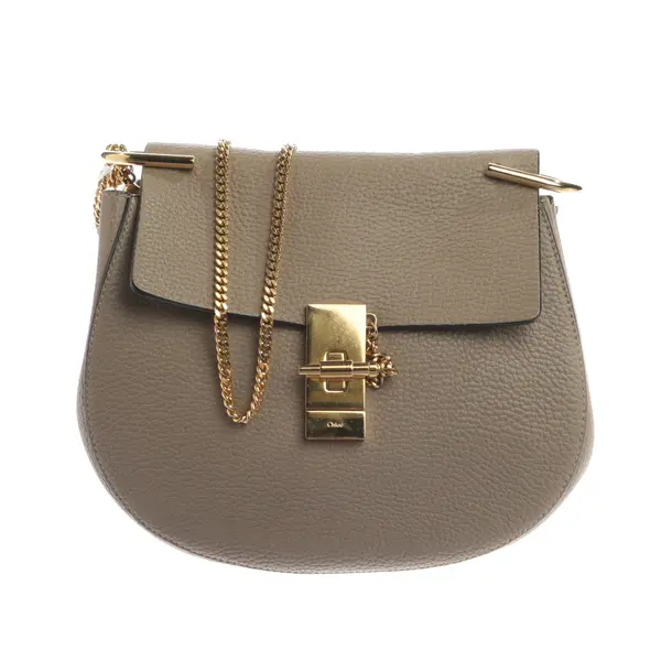 Shoulder Bag, in Gray, Leather, Chloé