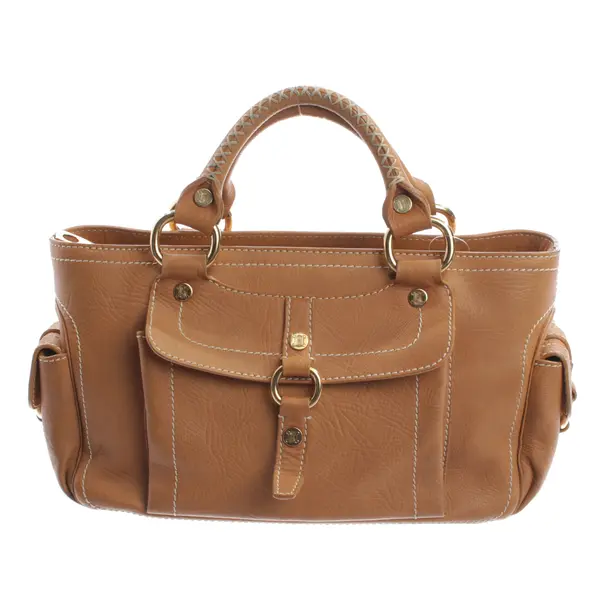 Handtasche, in Hellbraun, Leder, Céline