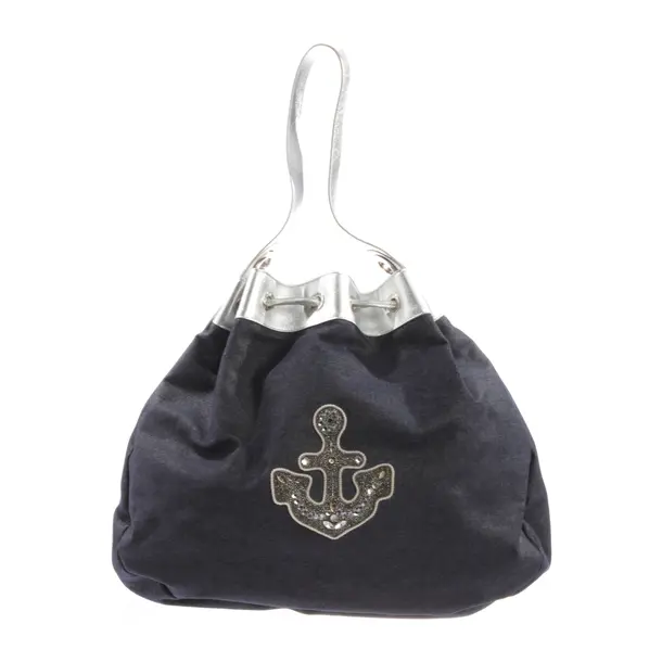 Bucket Bag, in Blau, Baumwolle, Escada