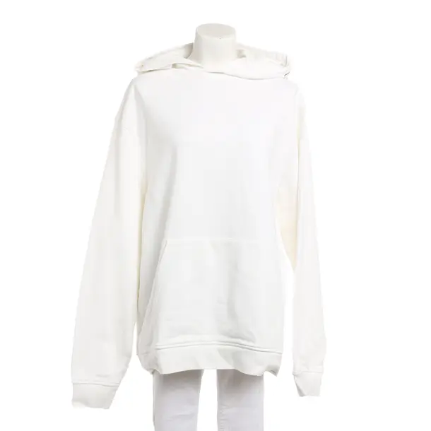 Hoodie, in White, Cotton, Closed