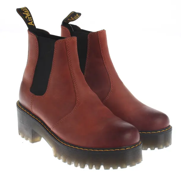 Stiefeletten, in Dunkelorange, Dr. Martens