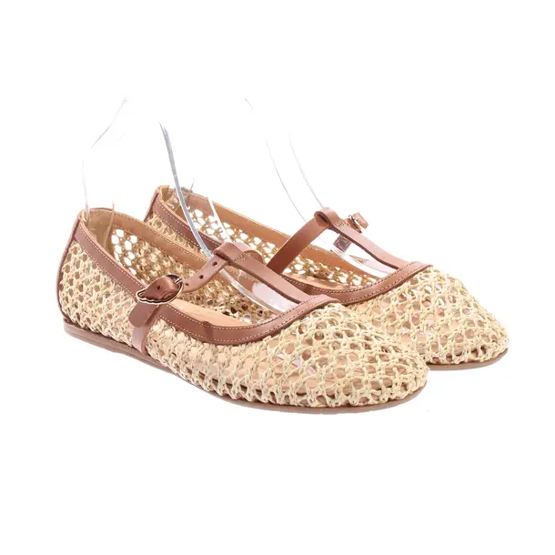 Flats, in Beige, Ancient Greek Sandals