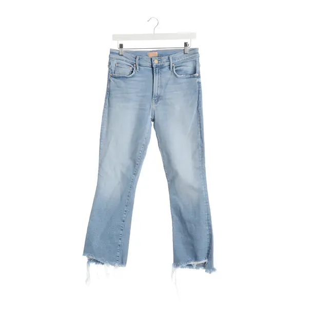 Straight Fit Jeans, in Light Blue, Cotton, Mother