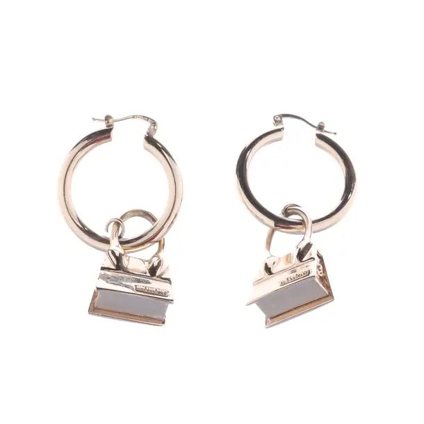 Ohrringe, in Gold, Metall (metallisch, metallisiert), Jacquemus