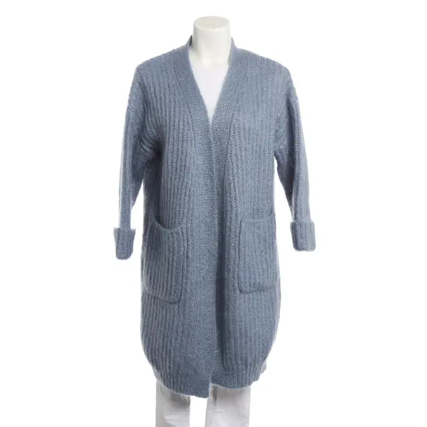Cardigan, in Blue, Wool, Hemisphere