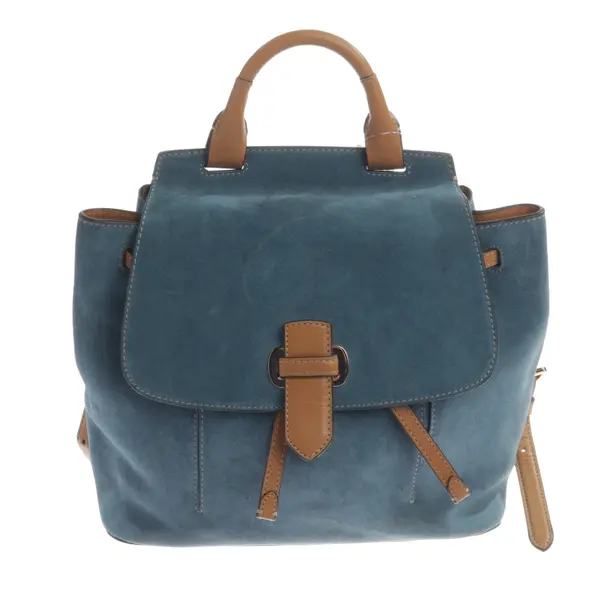 Backpack, in Blue, Leather, Michael Kors