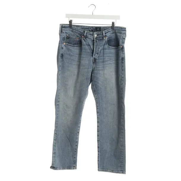 Straight Fit Jeans, in Blue, Cotton, Adriano Goldschmied