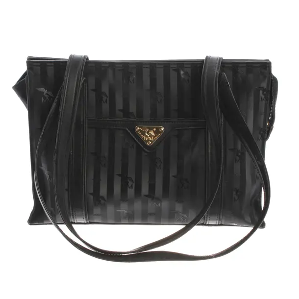 Schultertasche, in Schwarz, Polyvinyl, Maison Mollerus