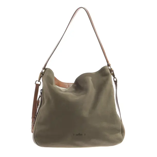 Schultertasche, in Grün, Leder, Hogan