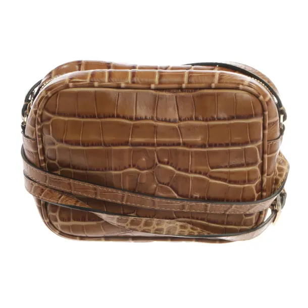 Schultertasche, in Hellbraun, Leder, Escada