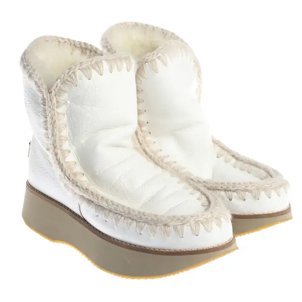 Ankle Boots, in White, Mou