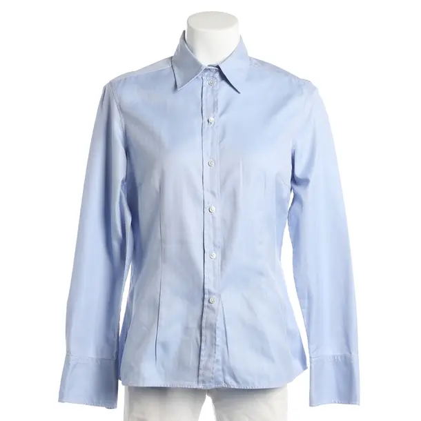 Bluse, in Blau, Baumwolle, Van Laack