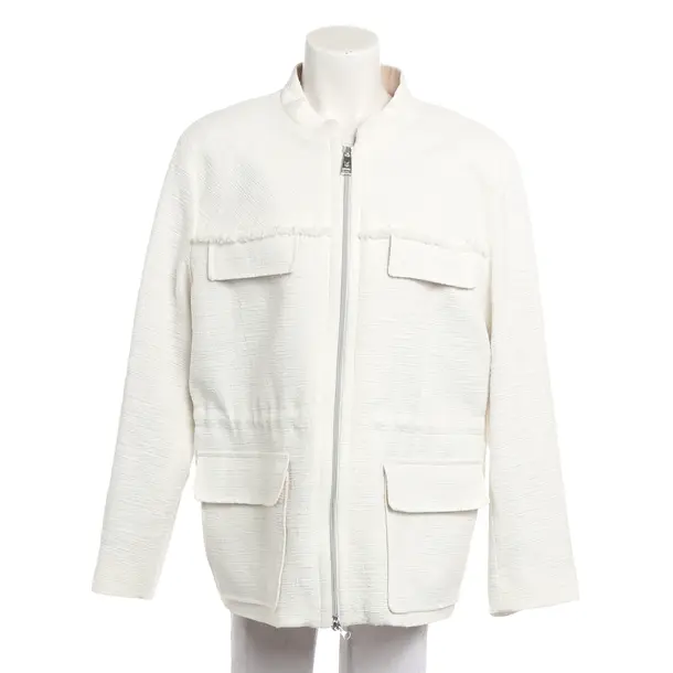 Mid-Season Jacket, in White, Cotton, Fuchs Schmitt