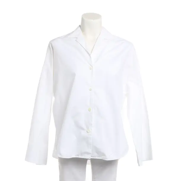 Blouse, in White, Cotton, Odeeh