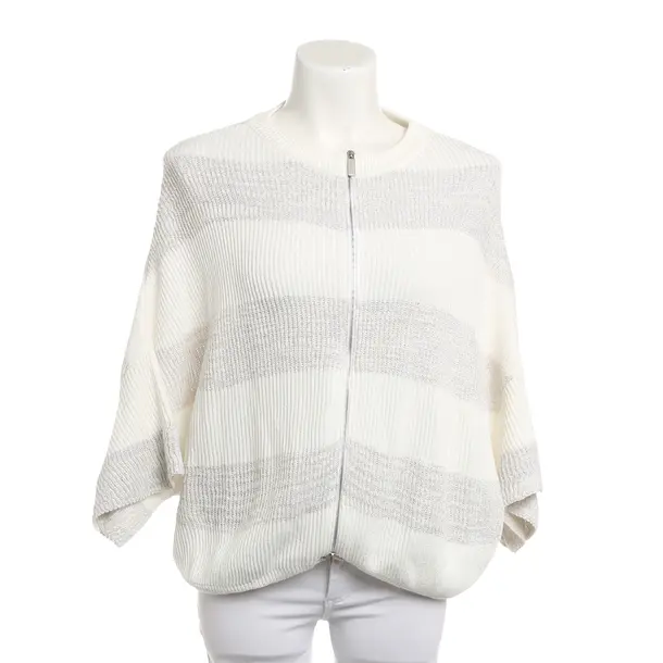 Cardigan, in White, Cotton, Fabiana Filippi
