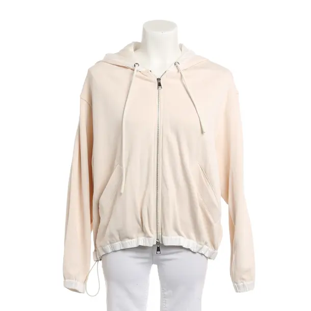 Zip-up Hoodie, in Beige, Cotton, Moncler