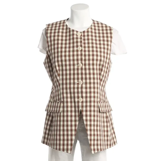 Vest, in Beige, Cotton, Veronica Beard