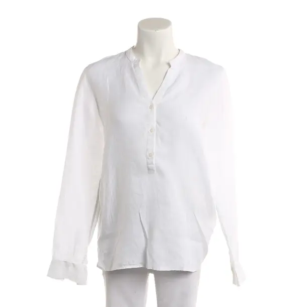 Camicetta, in Bianco, Lino, Mos Mosh