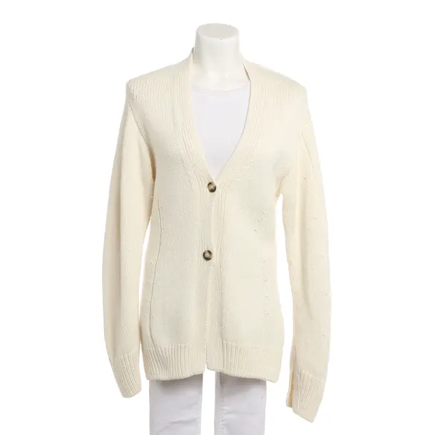 Strickjacke, in Weiß, Wolle, Helmut Lang