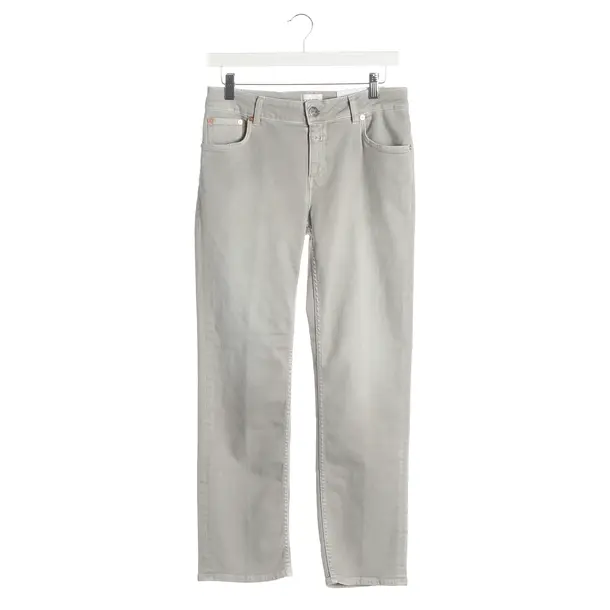Slim Fit Jeans, in Light Gray, Cotton, Closed