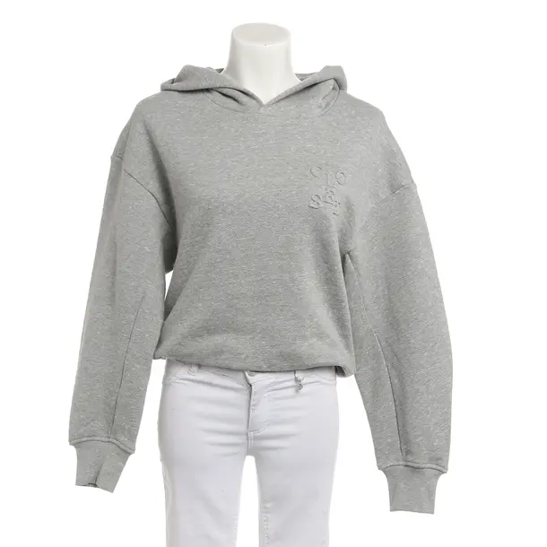 Hoodie, in Light Gray, Cotton, Closed