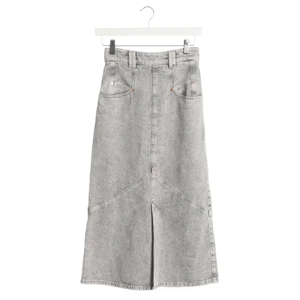 Rock, in Hellgrau, Baumwolle, Isabel Marant