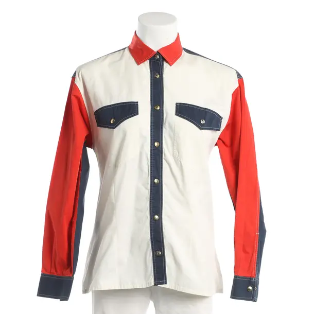 Bluse, in Mehrfarbig, Baumwolle, Moschino