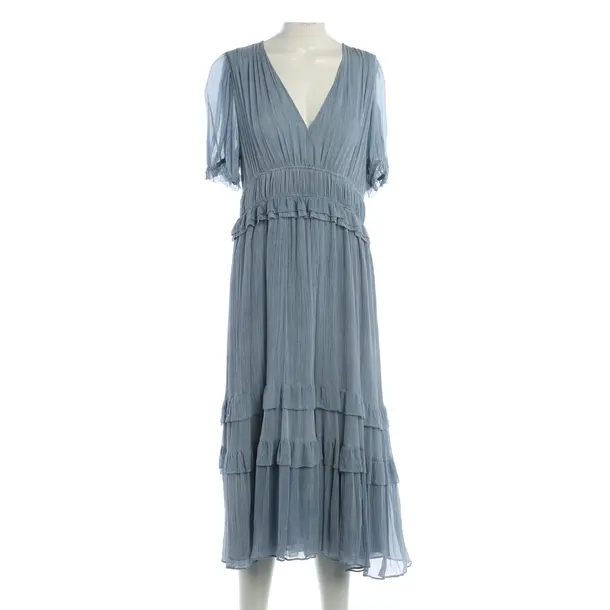 Kleid, in Blau, Seide, Ulla Johnson