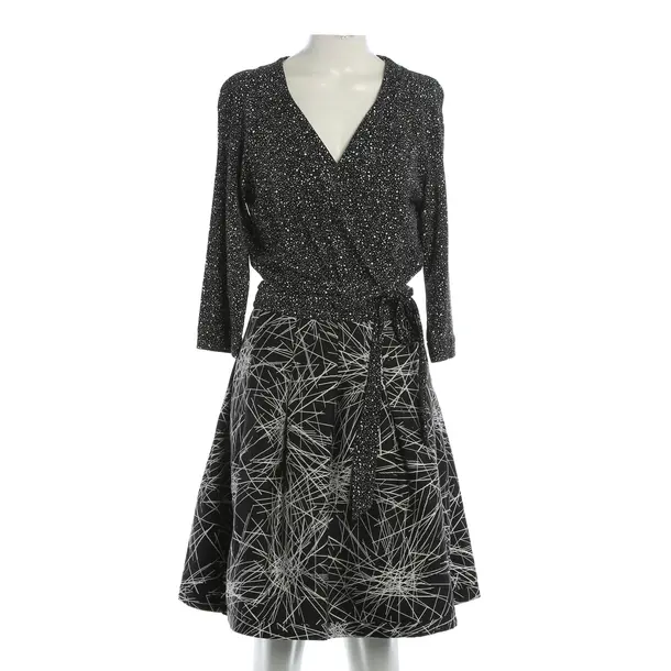 Kleid, in Schwarz, Wolle, Diane von Furstenberg