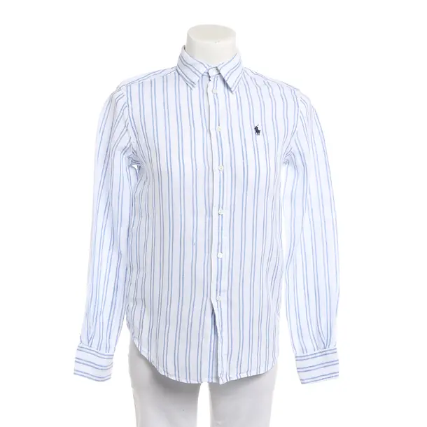 Bluse, in Blau, Leinen, Polo Ralph Lauren