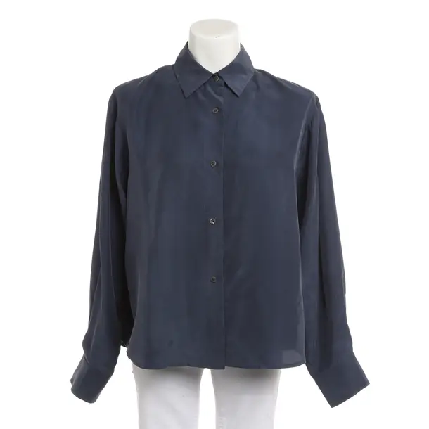 Blouse, in Blue, Silk, 0039 Italy