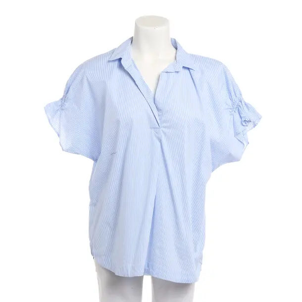 Bluse, in Blau, Baumwolle, 0039 Italy