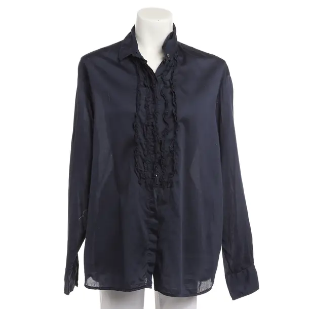 Bluse, in Blau, Baumwolle, 0039 Italy