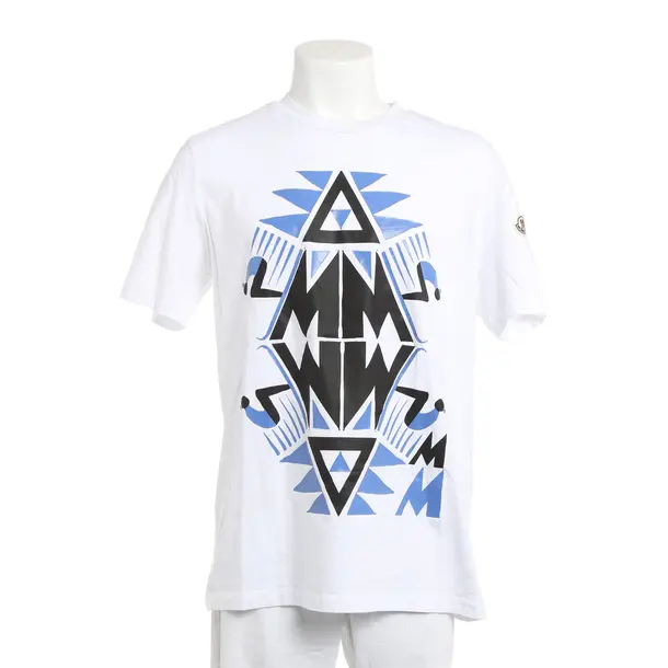 T-Shirt, in White, Cotton, Moncler