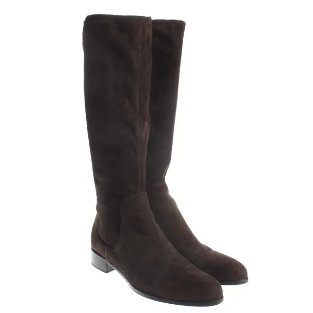 Stiefel, in Dunkelbraun, Prada