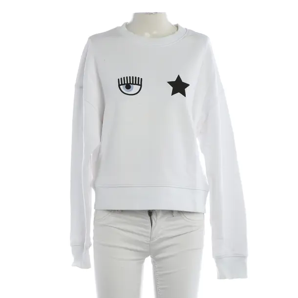 Felpa, in Bianco, Cotone, Chiara Ferragni