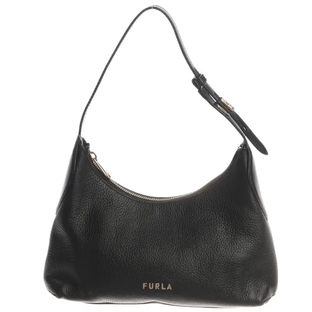 Shoulder Bag, in Black, Leather, Furla