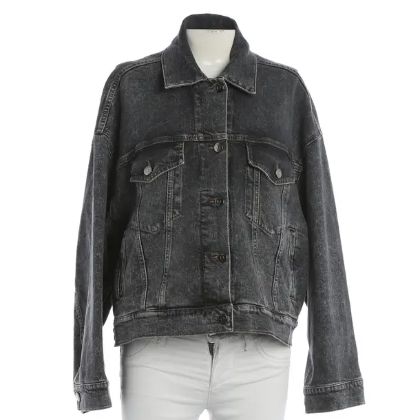 Jeansjacke, in Schwarz, Baumwolle, Peserico