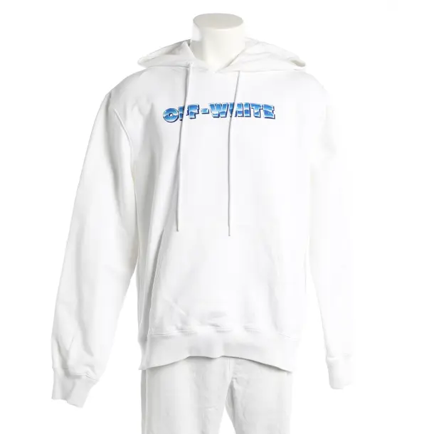 Hoodie, in Weiß, Baumwolle, Off-White