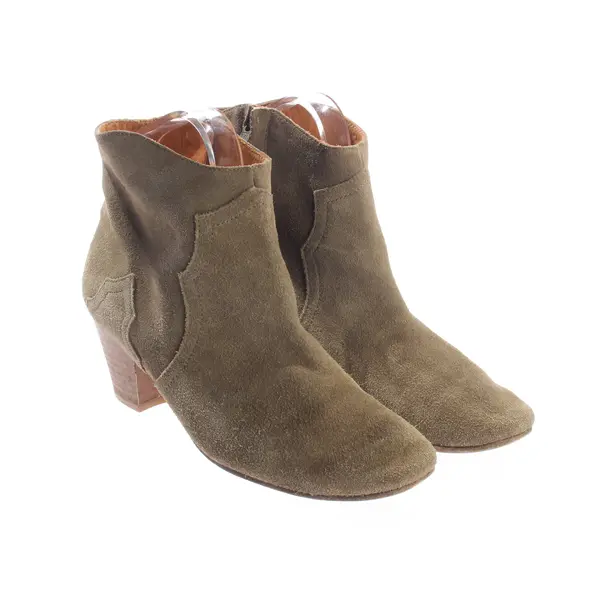 Ankle Boots, in Green, Isabel Marant