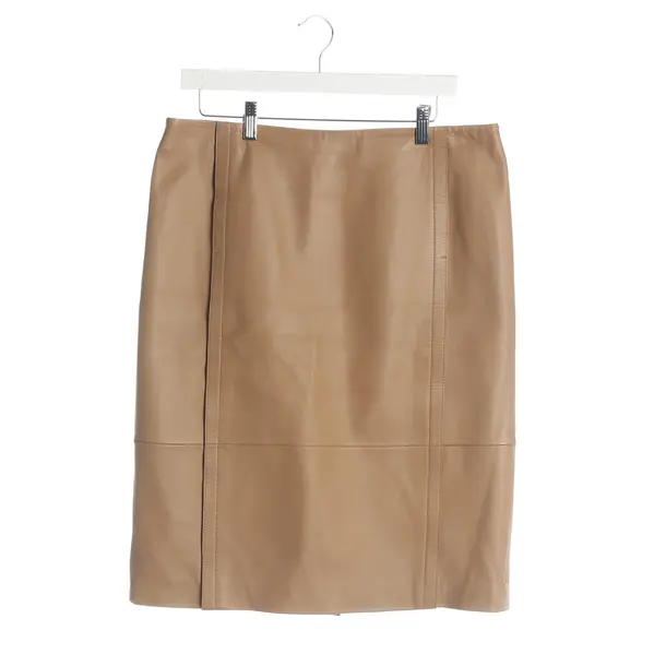 Skirt, in Brown, Leather, Hugo Boss Black Label