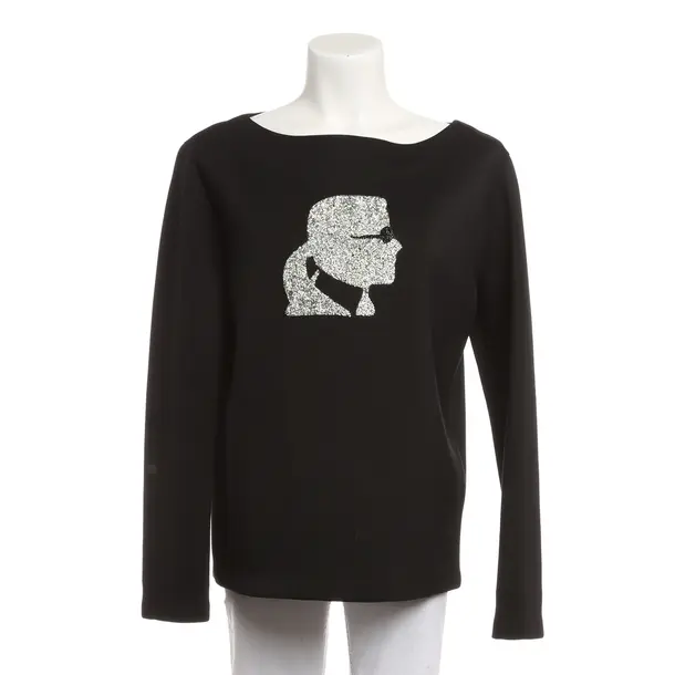 Sweatshirt, in Schwarz, Lyocell, Karl Lagerfeld
